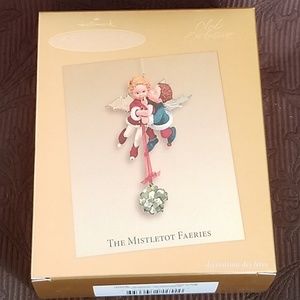 NIB HALLMARK KEEPSAKE ORNAMENT MISTLETOT FAERIES